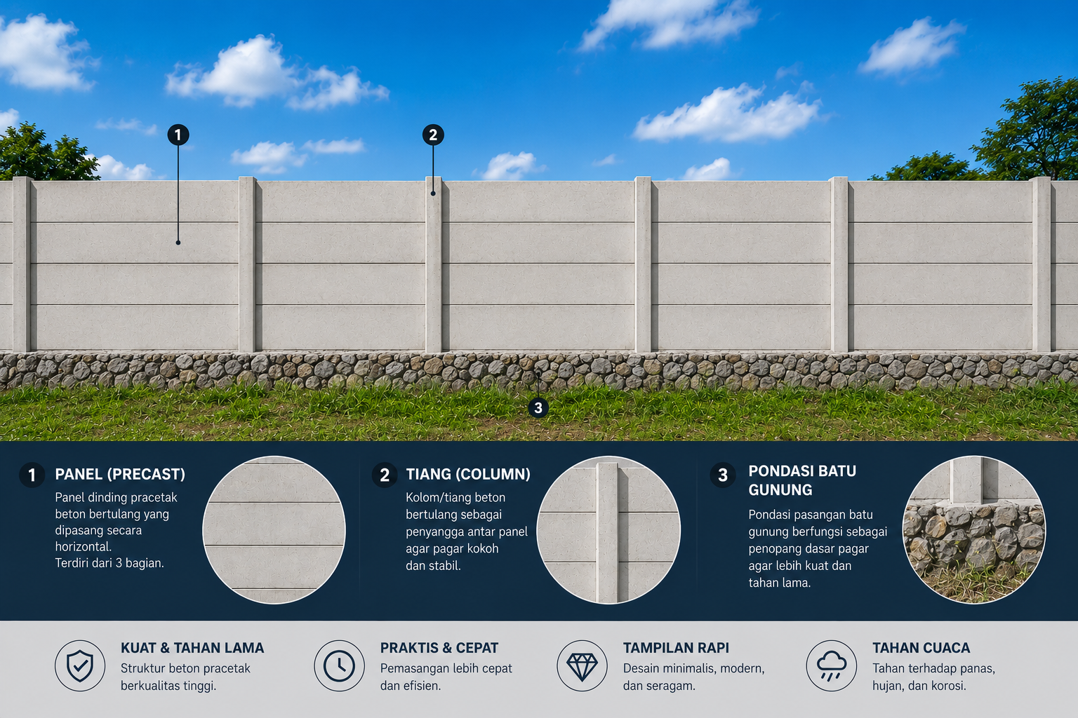 Pagar Panel Beton